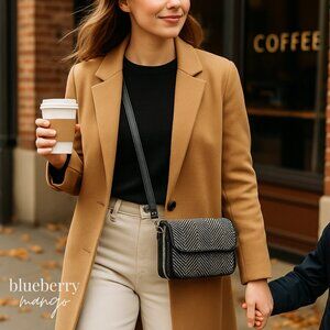 Thirty-One Tons of Funds Herringbone Crossbody | Wallet Purse | Chevron